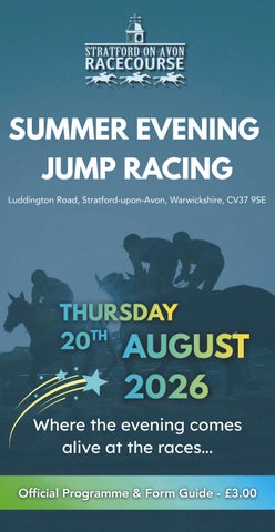 Stratford-on-Avon Racecard - Thursday 20th August