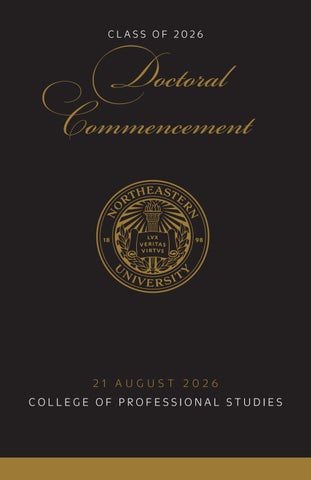 2026 College of Professional Studies Doctoral Commencement
