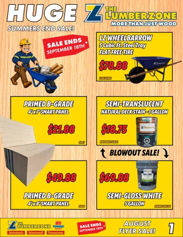 LUMBERZONE SUMMERS END SALE!