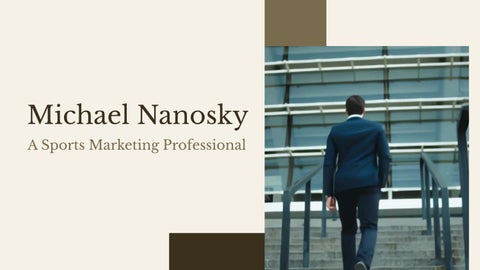 Michael Nanosky - A Sports Marketing Professional