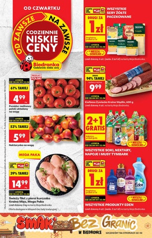 Biedronka spożywcza od 20.08.2026 do 26.08.2026