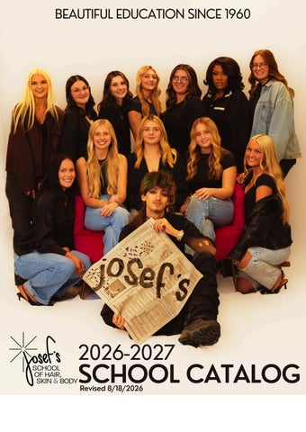 Josef's 2026-2027 School Catalog
