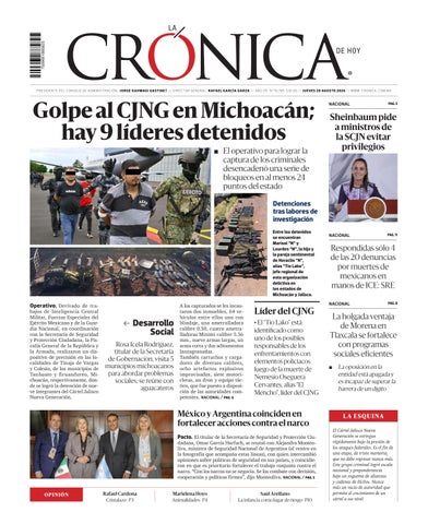 La Crónica de Hoy 20-08-2026