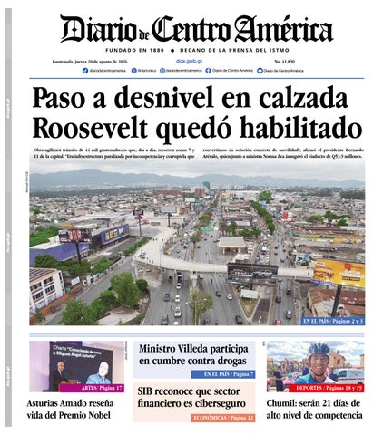 Edición Diario de Centro América 20 de Agosto 2026