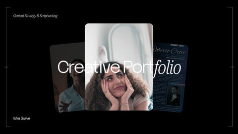Isha Surve - Portfolio