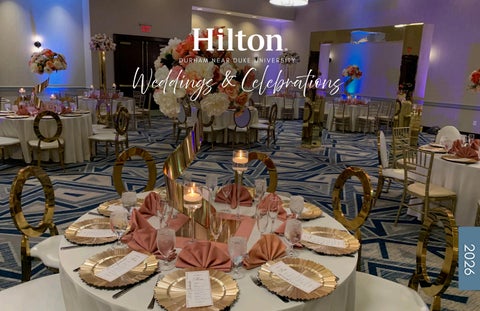 Durham Hilton Weddings & Celebrations Menu