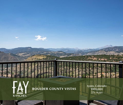 Boulder County Vistas | Fay Ranches