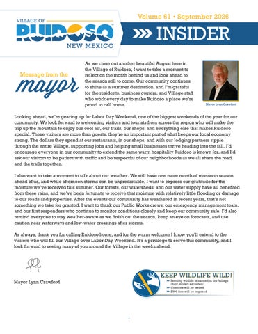 Village Insider · Volume 61 · September 2026