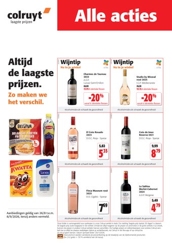 Colruyt Laagste Prijzen - Alle acties