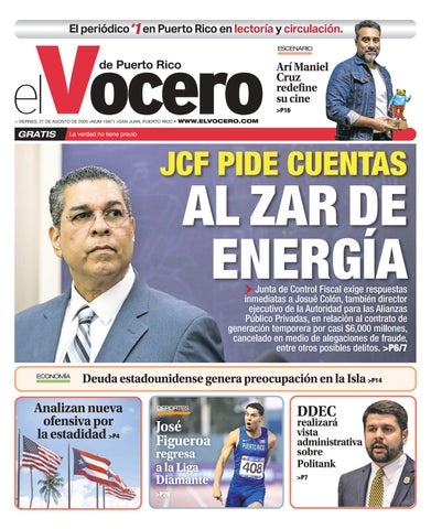EL VOCERO | Edición viernes, 21 de agosto de 2026
