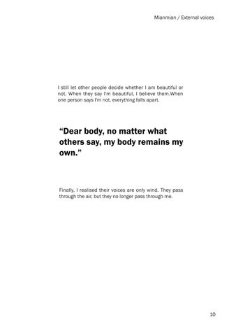 Dear Body, Mianmian – Xingxi Lin (MDes Graphic Design 2026) 第 13 页