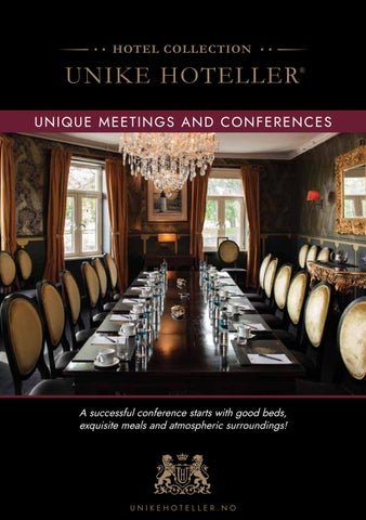 Unike Hoteller – Unique meeting and conferences – ENGLISH