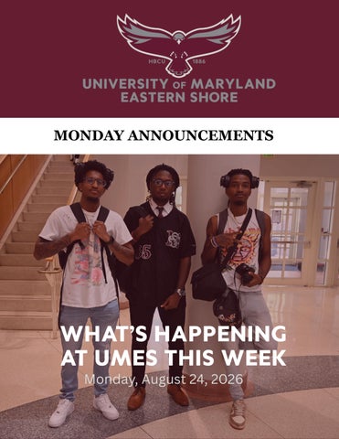 Monday Announcements 082426