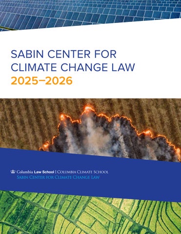 Sabin Center for Climate Change Law 2025–2026 Annual Report