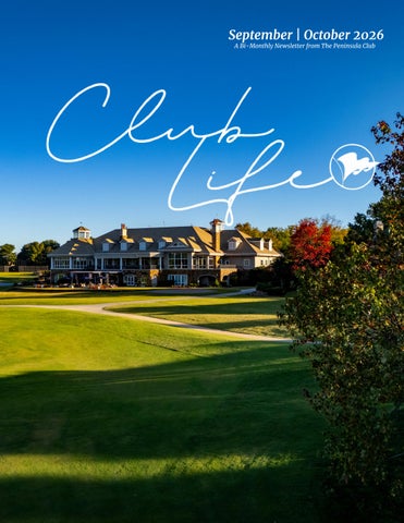 September | October 2026 Newsletter