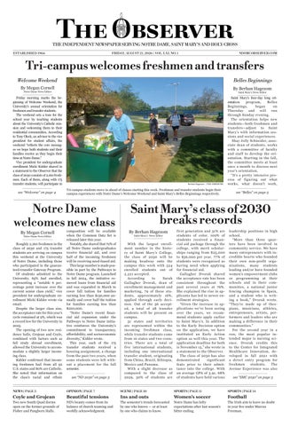 Print Edition for The Observer on Friday, August 21, 2026