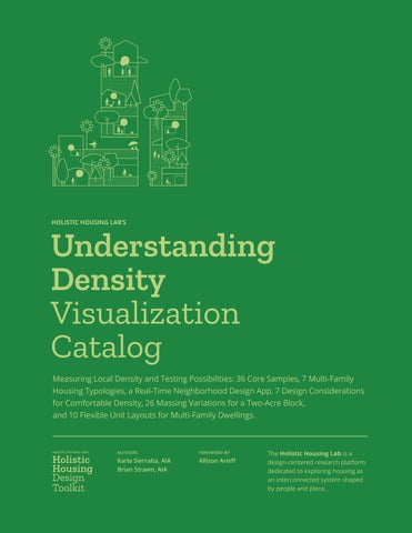 Holistic Housing Design Toolkit: Understanding Density Visualization Catalog