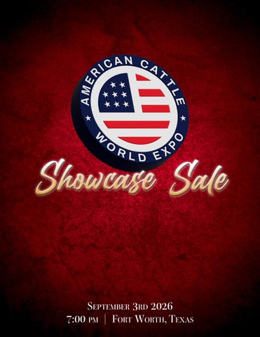 2026 American Cattle World Expo Showcase Sale