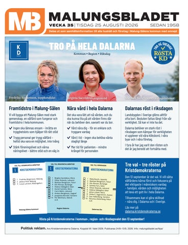 Malungsbladet v.35 2026
