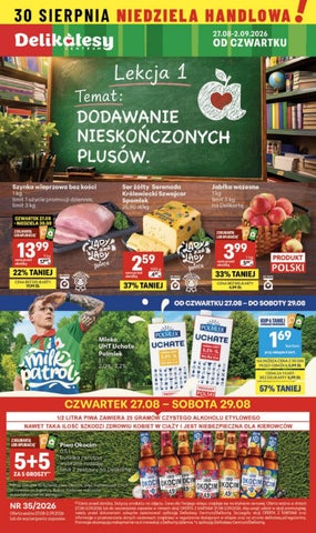 Delikatesy Centrum gazetka od 27.08 do 2.09.2026