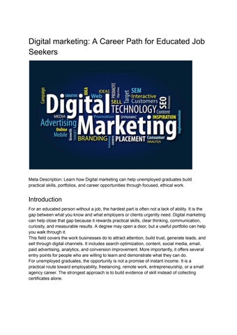 Digital marketing_ A Career Path for Educated Job Seekers