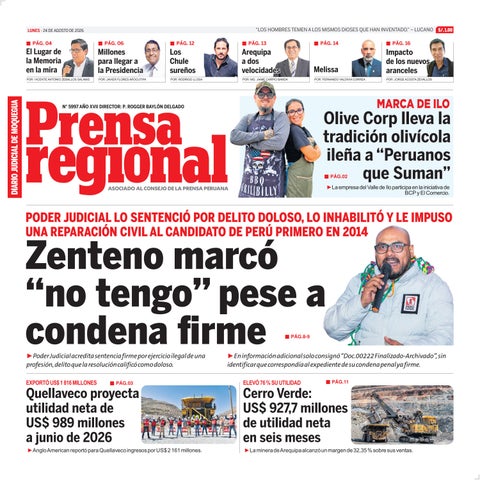 La Prensa Regional – Lunes 24 de agosto de 2026