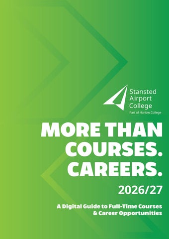 Stansted Airport College Digital Full-Time Guide 26/27