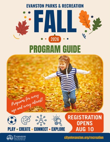 Evanston Parks and Recreation Fall Guide 2026