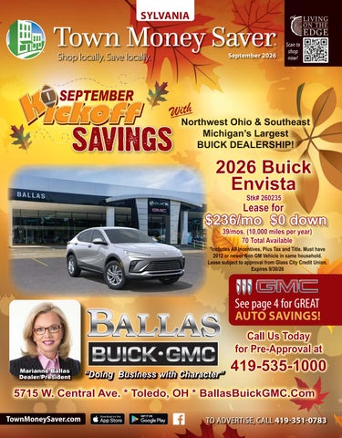 Sylvania Town Money Saver | September 2026