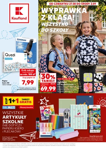 Kaufland gazetka szkoła od 27.08.2026