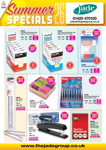 Jade Club Summer Specials