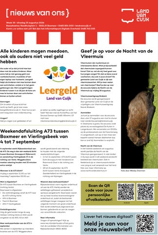 gemeente land van cuijk week 35 2026