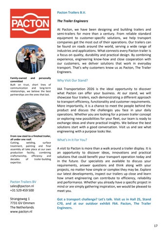 RAI - Exposanten 家具手册 IAA Transportation 2026 第 17 页