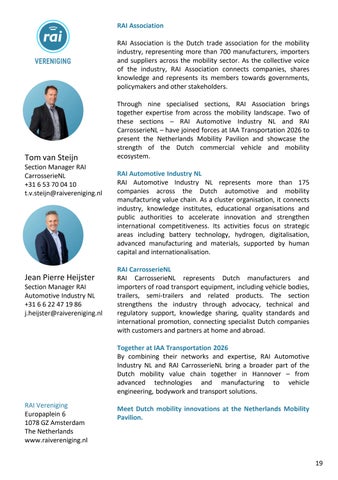 RAI - Exposanten 家具手册 IAA Transportation 2026 第 19 页