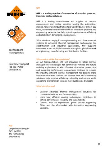 NL - Exposanten 家具手册 IAA Transportation 2026 第 16 页