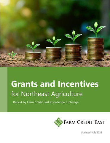 2026 Grants and Incentives for Northeast Agriculture