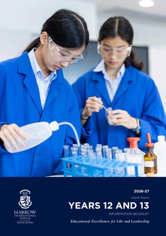 YEAR 12-13 INFORMATION BOOKLET 2026-27