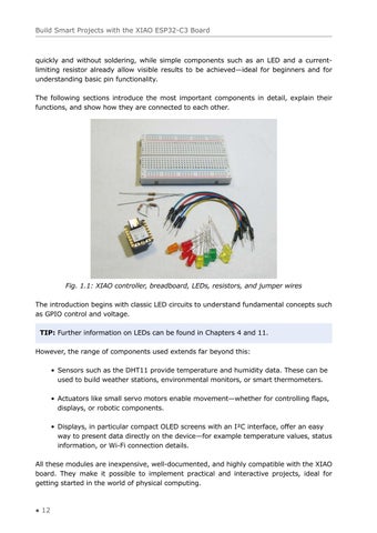 Build 智能 Projects with the XIAO ESP32-C3 Board (Extract) 第 12 页