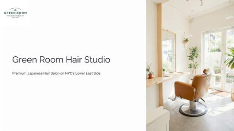 Best New York Hair Salon | Green Room Hair Studio