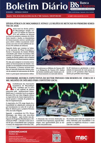 BOLETIM BANCA & SEGUROS 26.08.2026