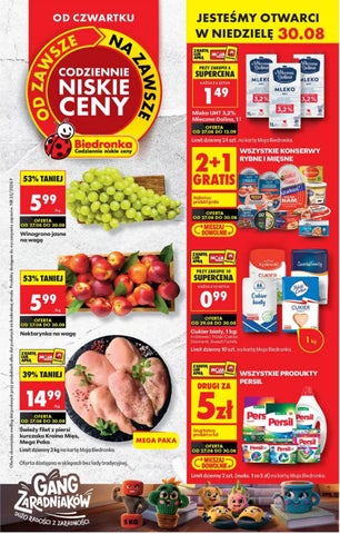 Biedronka spożywcza od 27.08 do 2.09.2026