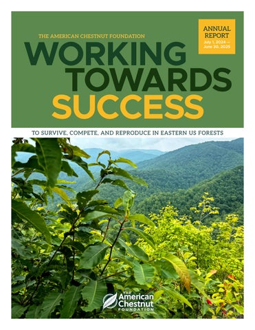 2025 Annual Report, The American Chestnut Foundation