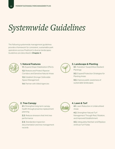 Piedmont Sustainable Parks Management Plan 第 12 页