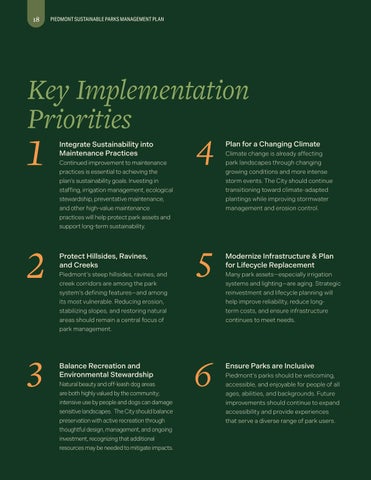 Piedmont Sustainable Parks Management Plan 第 18 页