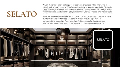 Luxury Modular Wardrobe Design in Delhi | SELATO
