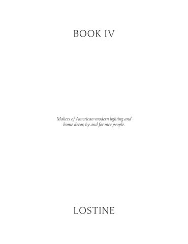 Lostine 灯饰目录 · LOSTINE: 册 IV 第 3 页