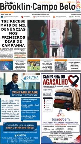 Gazeta do Brooklin e Campo Belo - Edição 1568 - 22 de agosto de 2026