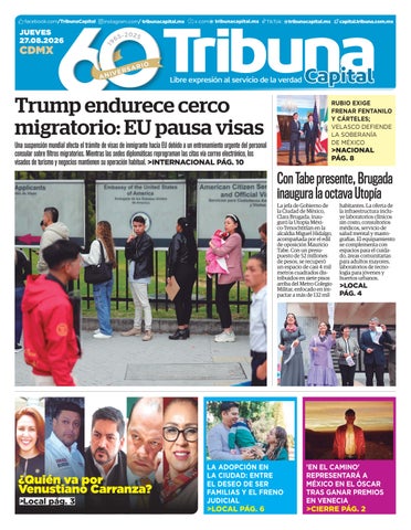 EDICIÓN TRIBUNA CAPITAL 270826