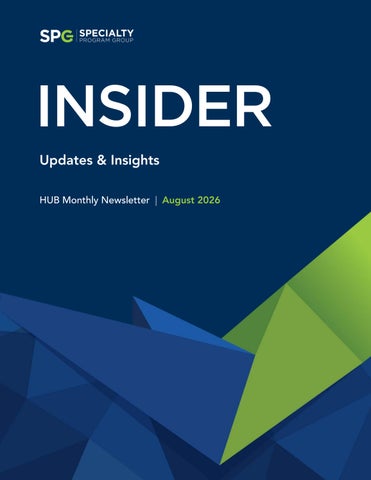 INSIDER | HUB Monthly Newsletter | August 2026
