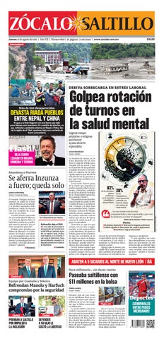 Saltillo 27 de agosto de 2026